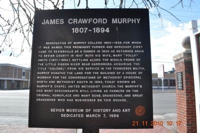 James Crawford Murphy Marker image. Click for full size.