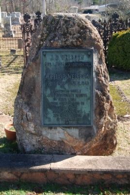 J.D. & Adelia B. Welborn Tombstone. Click for full size. J.D. & Adelia B. Welborn Tombstone image. Click for full size.