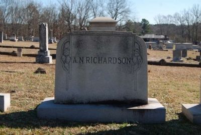 A.N. Richardson Tombstone<br>Front image. Click for full size.