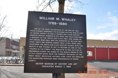 William M. Whaley Marker image. Click for full size.