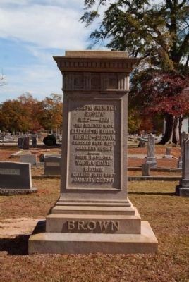 Brown Family Tombstone<br>Old Silverbrook Cemetery, Anderson, SC image. Click for full size.