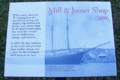 Mill & Joiner Shop (1899) Marker. Click for full size. Mill & Joiner Shop (1899) Marker image. Click for full size.