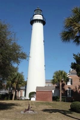 St. Simons Lighthouse, seen after 2010 Renovation. Click for full size. St. Simons Lighthouse, seen after 2010 Renovation image. Click for full size.