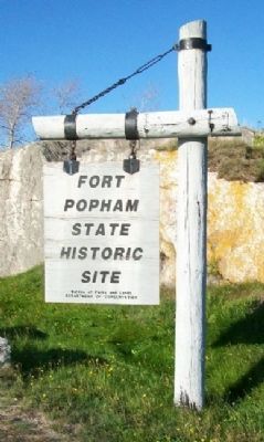 Fort Popham State Historic Site Sign image. Click for full size.