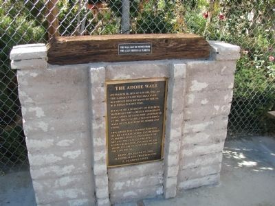 The Adobe Wall Marker - in 2009 image. Click for full size.