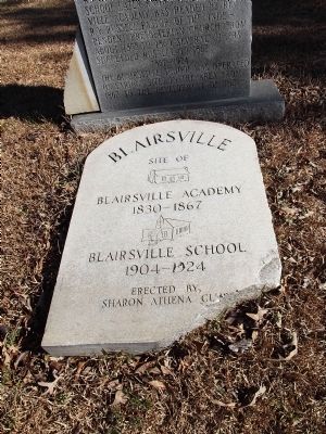 Original Blairsville Schools Marker image. Click for full size.