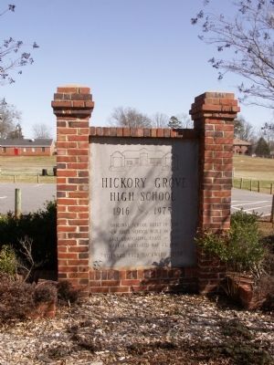 Hickory Grove High School Sign image. Click for full size.
