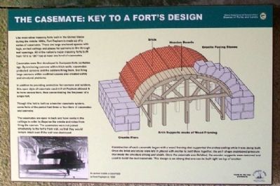 The Casement: Key to a Fort's Design Marker image. Click for full size.
