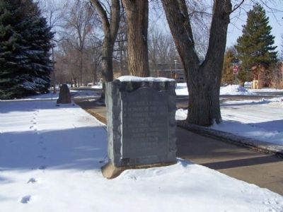 Donated Land for the Agricultural College Marker seen along Old Main Drive. Click for full size. Donated Land for the Agricultural College Marker seen along Old Main Drive image. Click for full size.