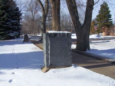 Donated Land for the Agricultural College Marker seen along Old Main Drive image. Click for full size.