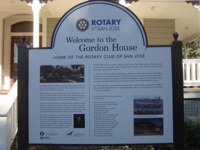 Gordon House Marker. Click for full size. Gordon House Marker image. Click for full size.