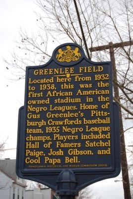 Greenlee Field Marker image. Click for full size.
