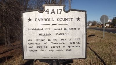 Carroll County Marker side. Click for full size. Carroll County Marker side image. Click for full size.