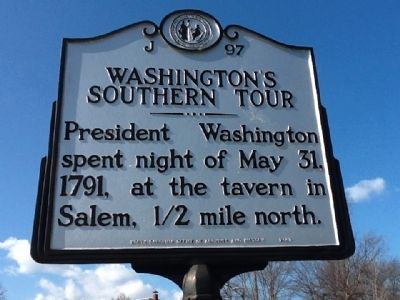 Washington's Southern Tour Marker image. Click for full size.