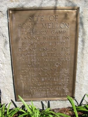 Site of Fort Mellon Marker. Click for full size. Site of Fort Mellon Marker image. Click for full size.