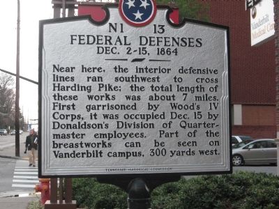 Federal Defenses Marker image. Click for full size.
