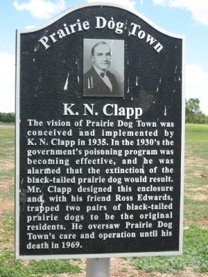 Prairie Dog Town Marker. Click for full size. Prairie Dog Town Marker image. Click for full size.