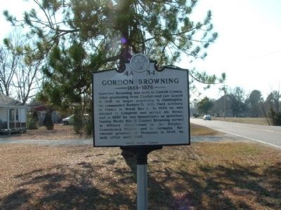 Gordon Browning Marker. Click for full size. Gordon Browning Marker image. Click for full size.