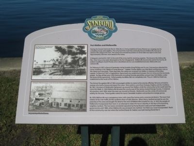 Fort Mellon and Mellonville Marker image. Click for full size.