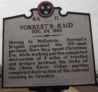 Forrest's Raid Marker. Click for full size. Forrest's Raid Marker image. Click for full size.