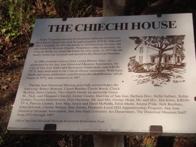 The Chiechi House Marker image. Click for full size.