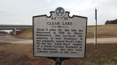 Clear Lake Marker image. Click for full size.