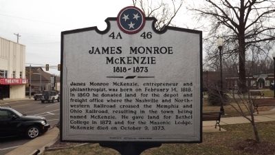 James Monroe McKenzie Marker. Click for full size. James Monroe McKenzie Marker image. Click for full size.