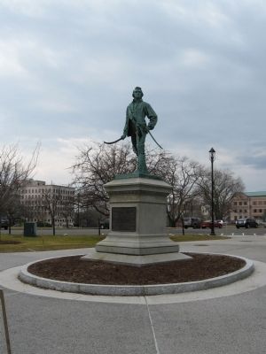 Col. Thomas Knowlton Statue image. Click for full size.