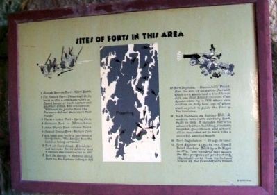 Sites of Forts in this Area Marker image. Click for full size.