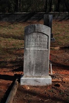 P.W. Tims Tombstone<br>May 27, 1845 - Jan. 28, 1918<br><i>Gone but not forgotten.</i> image. Click for full size.