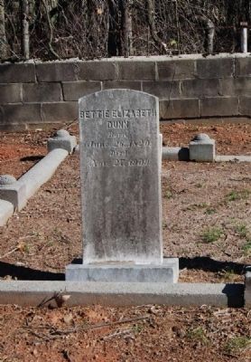 Bettie Elizabeth Dunn Tombstone<br><i>Born<br>June 26, 1820<br>Died<br>Nov. 27, 1909 image. Click for full size.