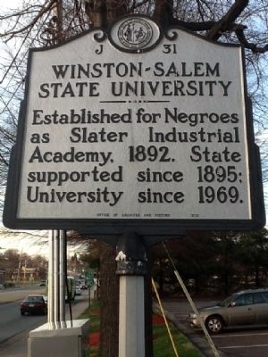 Winston-Salem State University Marker image. Click for full size.