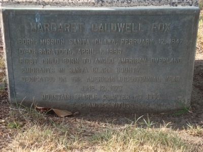 Margaret Caldwell Fox Marker. Click for full size. Margaret Caldwell Fox Marker image. Click for full size.
