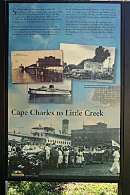 Cape Charles to Little Creek Marker image. Click for full size.