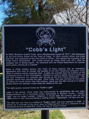Cobb's Light Marker. Click for full size. Cobb's Light Marker image. Click for full size.