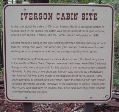 Iverson Cabin Site Marker image. Click for full size.