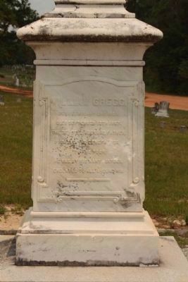 Graniteville Cemetery, William Gregg (South face) image. Click for full size.