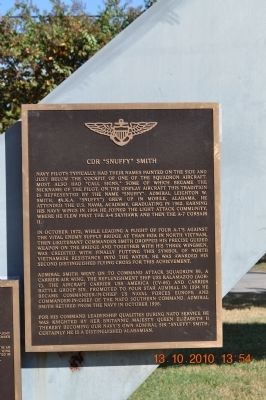 CDR "Snuffy" Smith Marker. Click for full size. CDR "Snuffy" Smith Marker image. Click for full size.