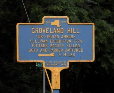Groveland Hill Marker image. Click for full size.