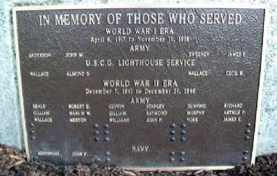 Phippsburg Veterans and Mariners Memorial Marker image. Click for full size.