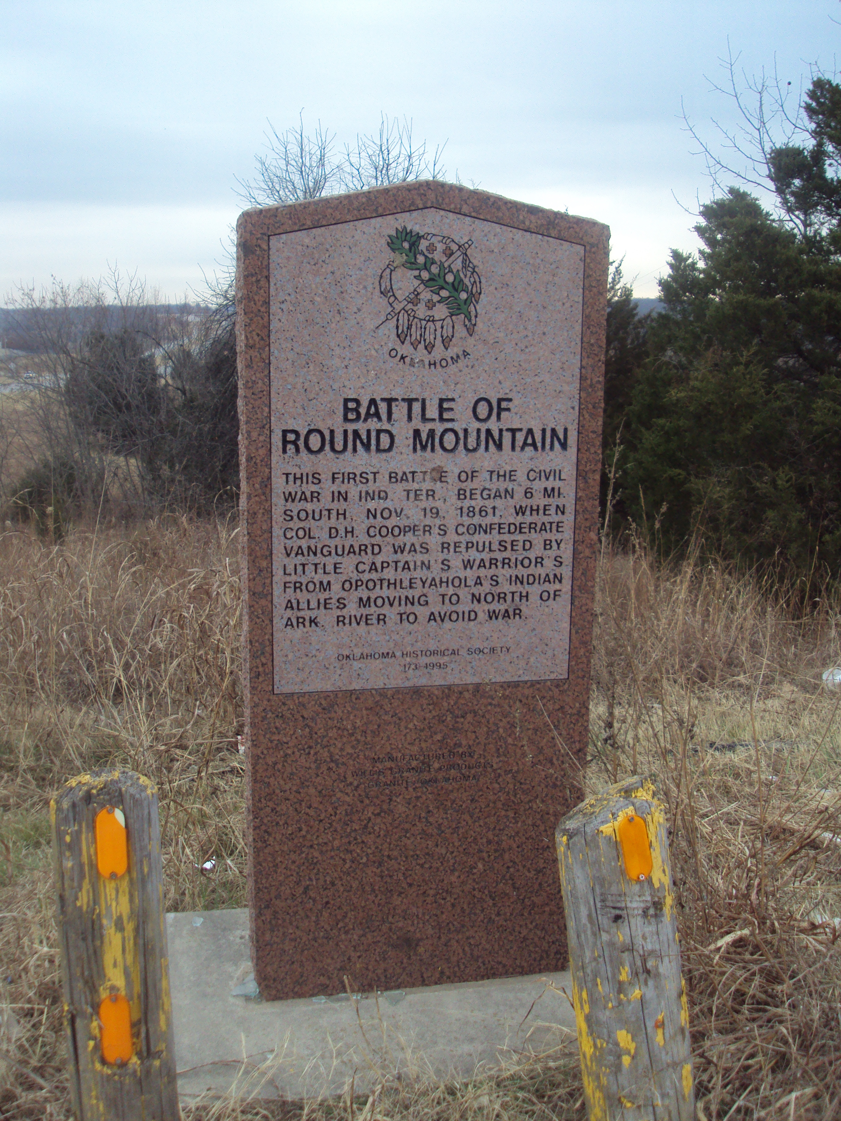 Battle of Round Mountain Marker