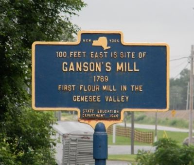 Ganson's Mill Marker. Click for full size. Ganson's Mill Marker image. Click for full size.