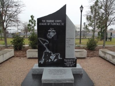 The Marine Corps League of Florence, SC Marker image. Click for full size.