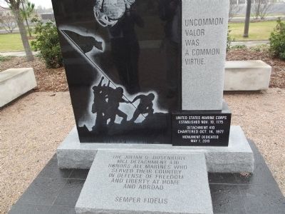 The Marine Corps League of Florence, SC Marker image. Click for full size.