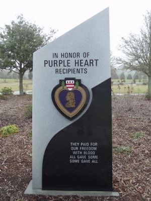 Purple Heart Recipients Marker. Click for full size. Purple Heart Recipients Marker image. Click for full size.