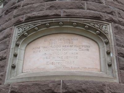 Tablet on the West Tower. Click for full size. Tablet on the West Tower image. Click for full size.