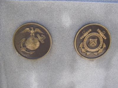 The Marine Corps and Coast Guard Emblems. Click for full size. The Marine Corps and Coast Guard Emblems image. Click for full size.