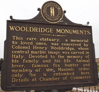 Wooldridge Monuments Marker (reverse) image. Click for full size.