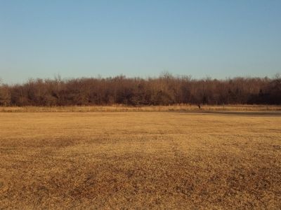 Fort Davis is located in the treeline behind the church. (Private Property). Click for full size. Fort Davis is located in the treeline behind the church. (Private Property) image. Click for full size.
