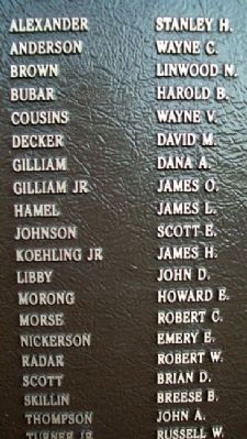 Phippsburg Veterans and Mariners Memorial Vietnam War Honor Roll image. Click for full size.